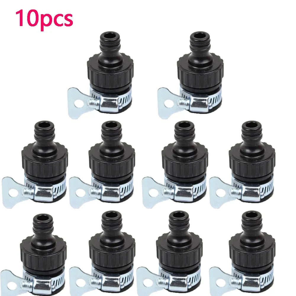 Faucet Adapter 12-24mm Plastic Hose Fitting Quick Connect Fitting Faucet for Garden Irrigation Car Wash Faucet Accessories