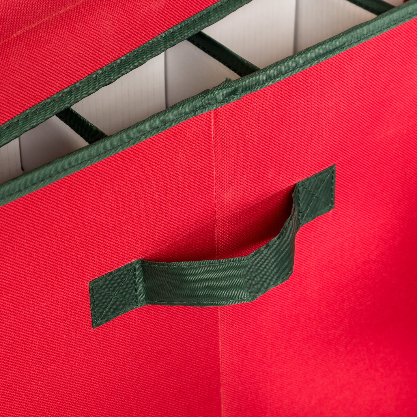 Red 120-Cube Ornament Storage Box