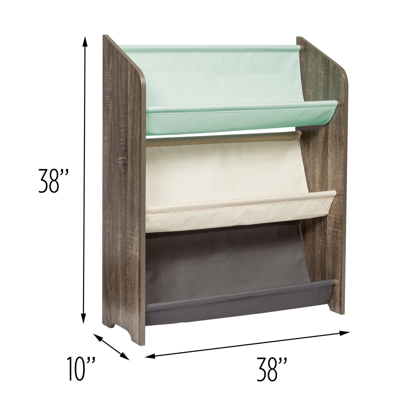 Explore + Store 38" 3-Tier Kids Book Rack
