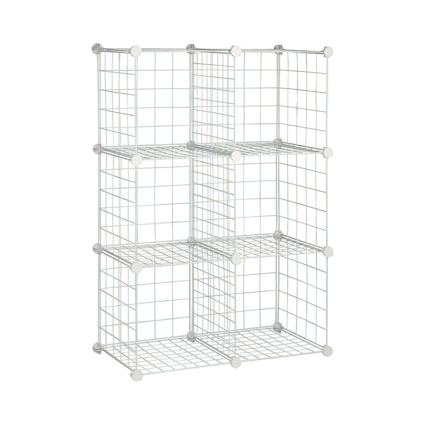 White 6-Cube Modular Storage Organizer