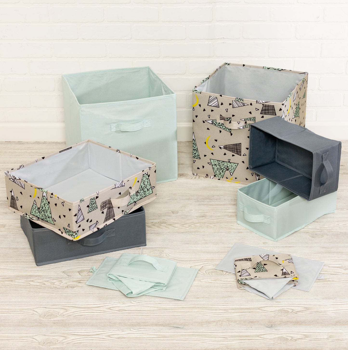 Rustic Brown Explore + Store 48-Inch Toy Organizer