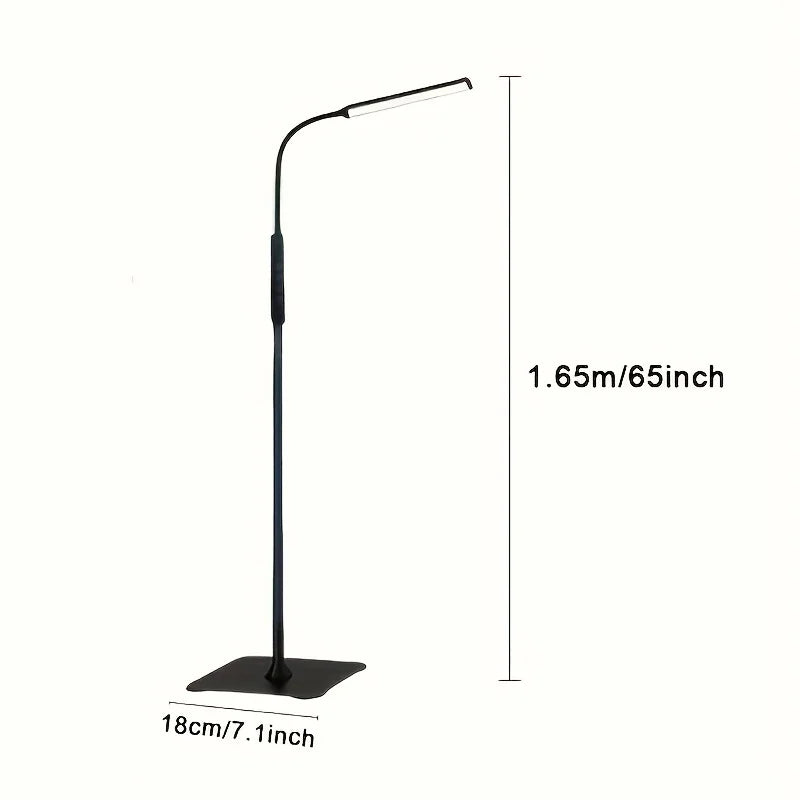 LED Floor Lamp For Living Room Adjustable Gooseneck Stand Light USB Powered Eye Protection Table Light For Bedroom