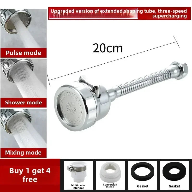 2/3 Mode Faucet Extension Tube 360 Degree Rotation Filter Kitchen Gadgets Shower Water Saving Tap Universal Kitchen Accessories