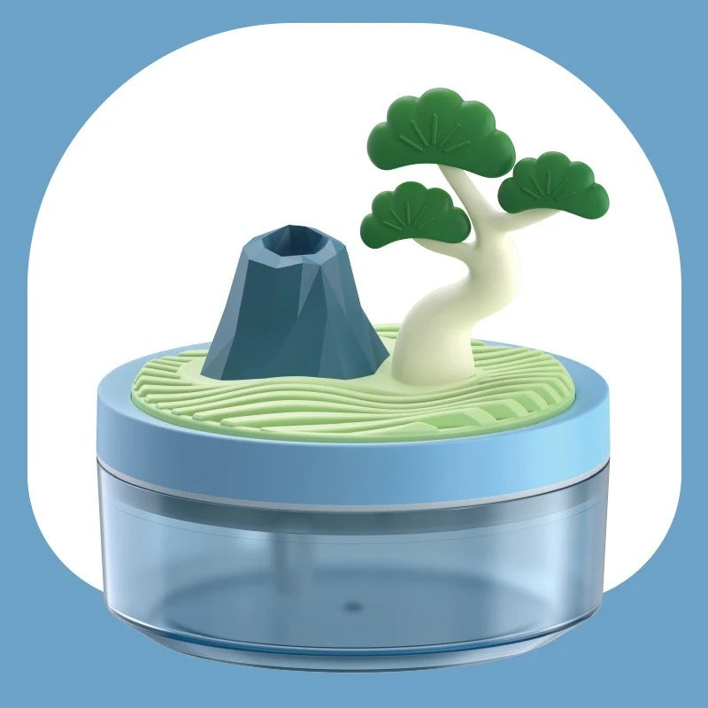 Mini Portable Desktop Humidifiers with Cherry Tree Quiet Cool Mist Auto Off Night Light Air Humidifier Home Office Travel