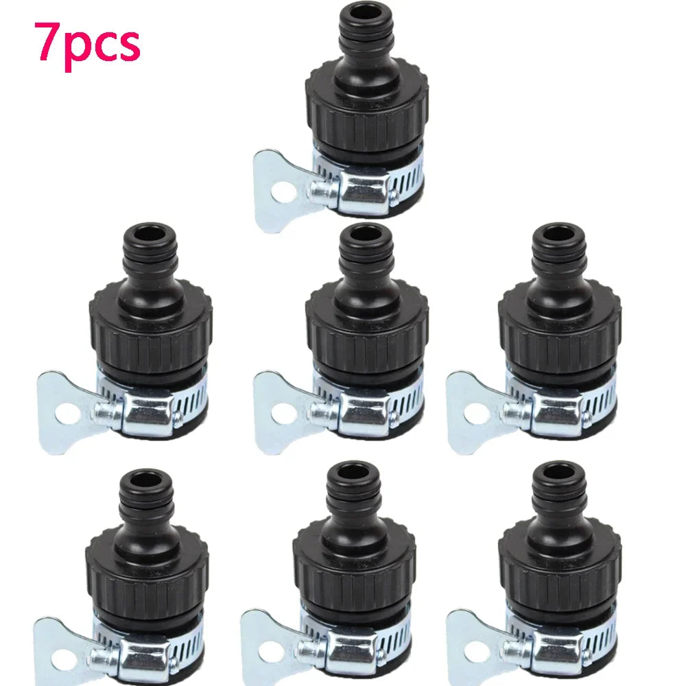 Faucet Adapter 12-24mm Plastic Hose Fitting Quick Connect Fitting Faucet for Garden Irrigation Car Wash Faucet Accessories