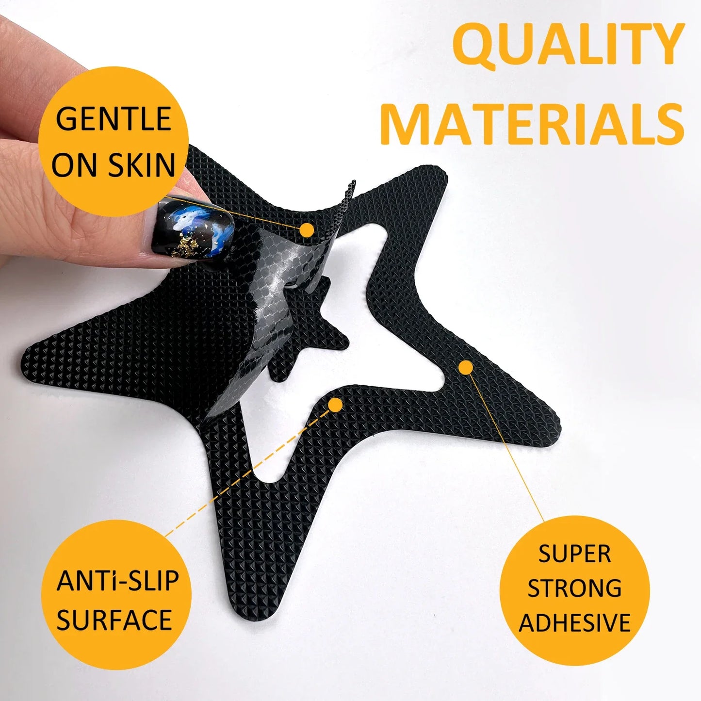 30PCS PEVA Shower Room Staircase Floor Shoe Sole Anti-slip Tape, Safety Full Stop Slide Pad Bathroom Bathtub Anti-skid Stickers