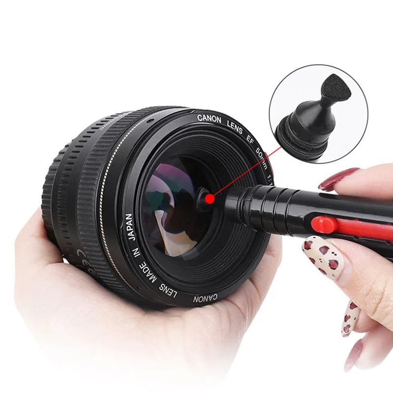 5pcs Camera Cleaner Kit Air Blower+Lens Brushes+Cleaning Pen+Cleaning Cloth for Camera Lenses & Filters Sensor Screen LCD