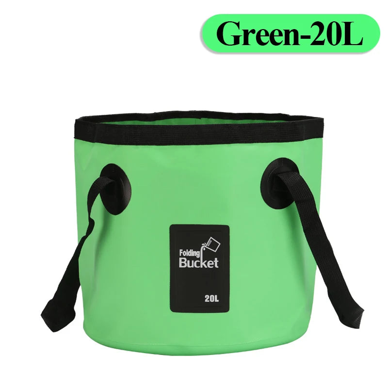 12/20L Portable Folding Bucket, Foldable Fishing Bucket, Camping Water Storage Container Collapsible Outdoor Travel Water Bucket