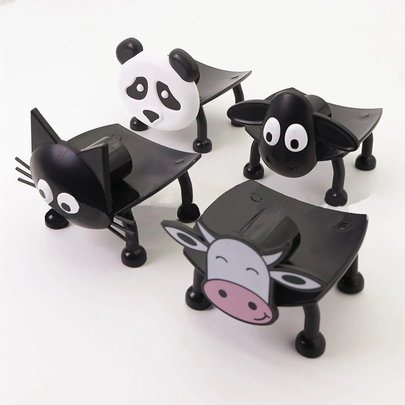 1Pcs Cute Cartoon Animal Toilet Paper Holder Creative Fun Paper Holder Tissue Storage Box Suitable For Bathroom living Room Etc