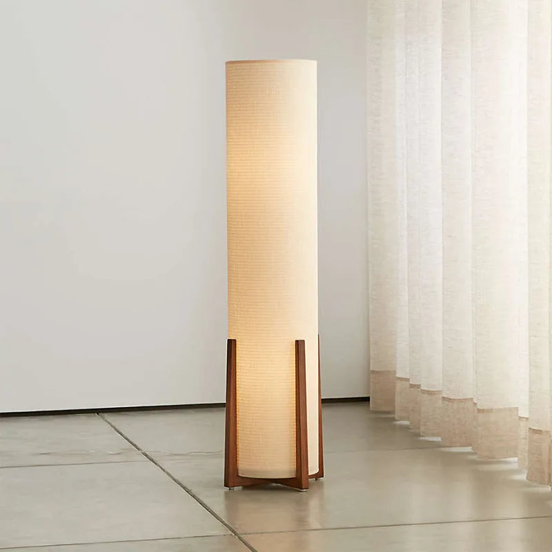 Nordic fabric Floor Lamp Japanese desk lamp for Living Room Study Reading Light Bedroom Bedside Designer Floor lamp