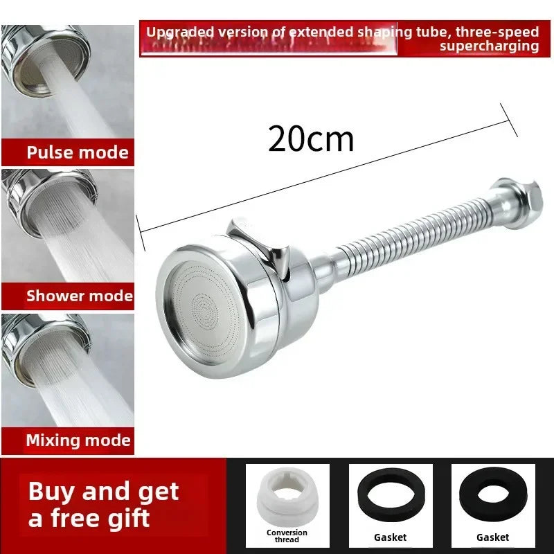 2/3 Mode Faucet Extension Tube 360 Degree Rotation Filter Kitchen Gadgets Shower Water Saving Tap Universal Kitchen Accessories