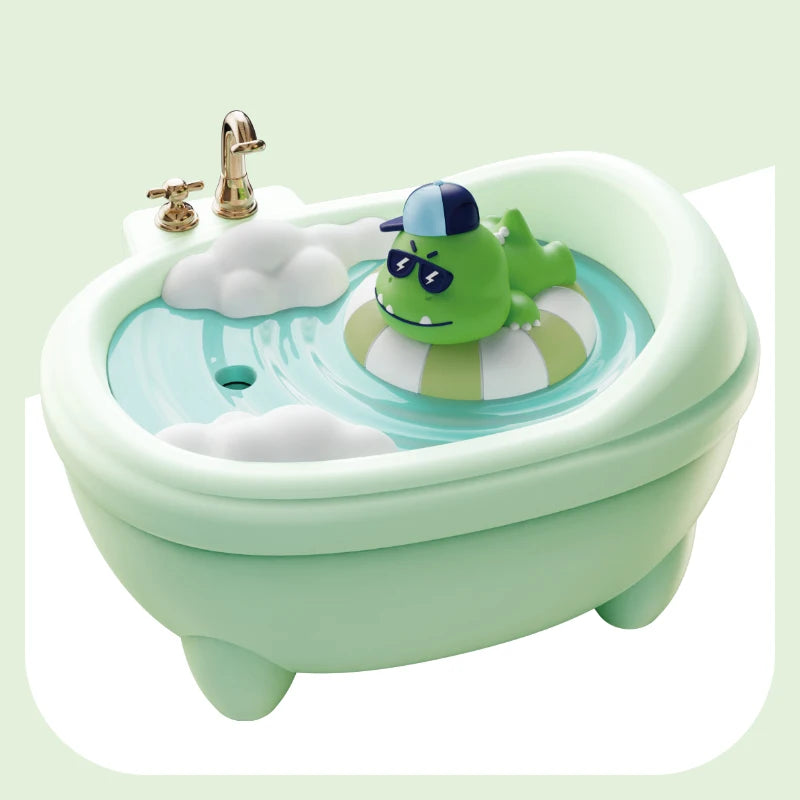 Cute Animal Air Humidifier Bathtub Shape Essential Oil Diffuser 340ML capacity water tank humidifier With Colourful Night Lights