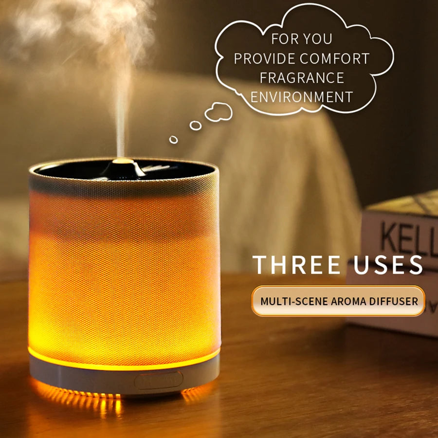 Night Light Aromatherapy Purifier Oil Atomizing Home Bedroom Office Perfume Diffuser Machine Mini Air Fragrance Humidifier