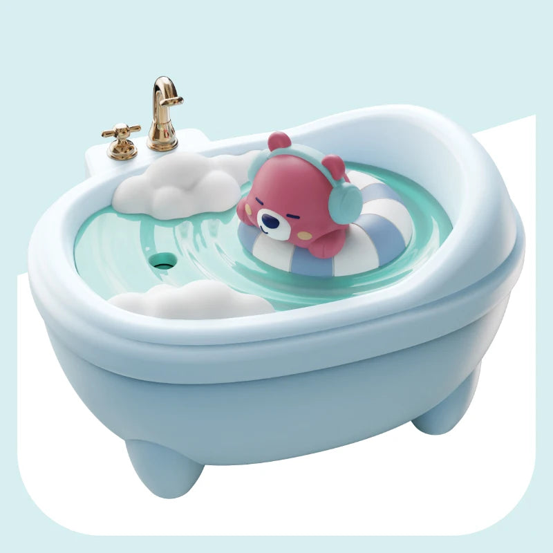 Cute Animal Air Humidifier Bathtub Shape Essential Oil Diffuser 340ML capacity water tank humidifier With Colourful Night Lights