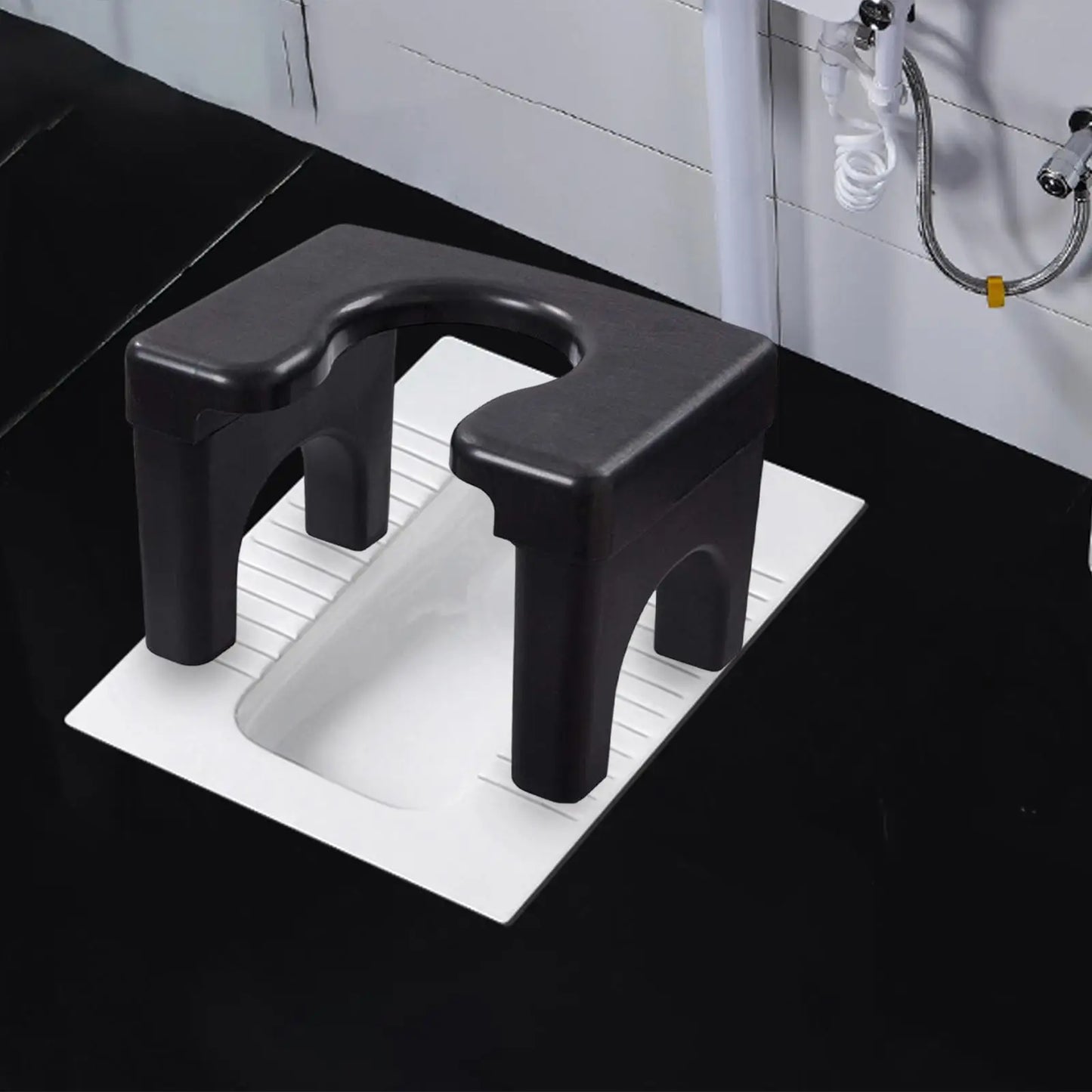 Squat Toilet Seat Stool Non Slip Mobile Washable Durable Portable Lightweight Stable Household Potty Chairs for Indoor Toilet