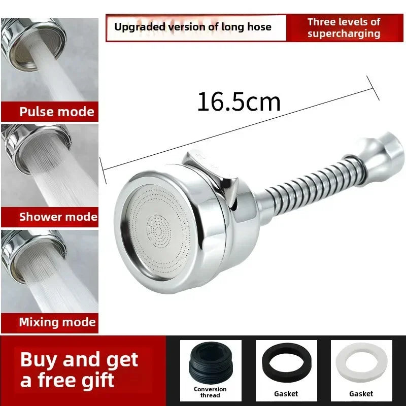 2/3 Mode Faucet Extension Tube 360 Degree Rotation Filter Kitchen Gadgets Shower Water Saving Tap Universal Kitchen Accessories
