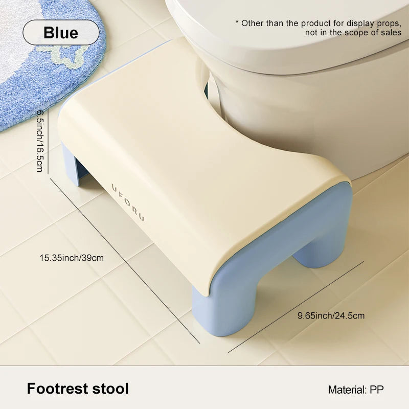 Uforu Toilet Stool Household Footstool Thickeneded Strong Anti-Slip Adult Squat Artifact