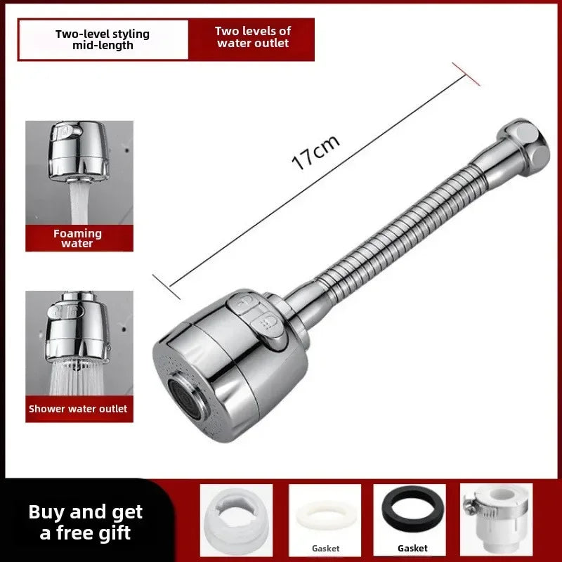 2/3 Mode Faucet Extension Tube 360 Degree Rotation Filter Kitchen Gadgets Shower Water Saving Tap Universal Kitchen Accessories