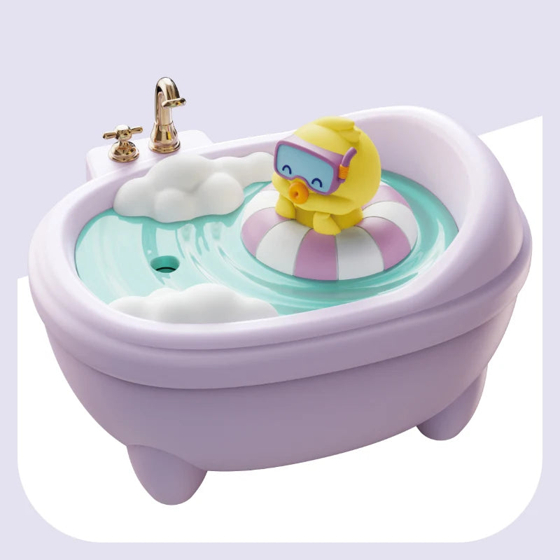 Cute Animal Air Humidifier Bathtub Shape Essential Oil Diffuser 340ML capacity water tank humidifier With Colourful Night Lights