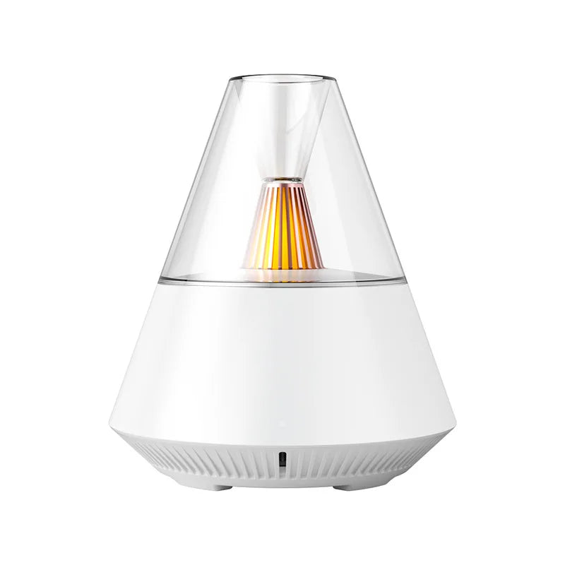 150ML Candlelight Aroma Diffuser Mini USB Air Humidifier Mist Sprayer LED Night Light Essential Oil Diffuser with Remote Control