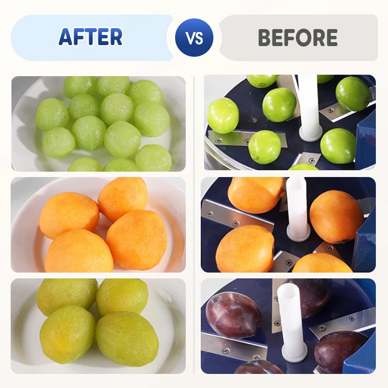 Automatic fruit peeling machine