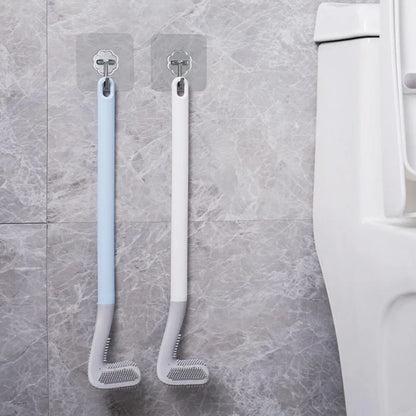 Toilet cleaning silicone brush