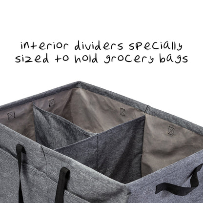 Gray Polyester Folding Large Trunk Organizer