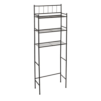 Black 3-Tier Over-The-Toilet Space Saver