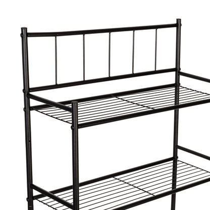 Black 3-Tier Over-The-Toilet Space Saver