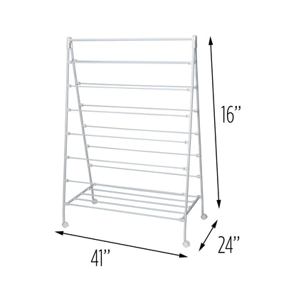 White Large A-Frame Clothes Drying Rack