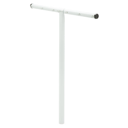 White T-Post for 7-Line Outdoor Clothes Drying