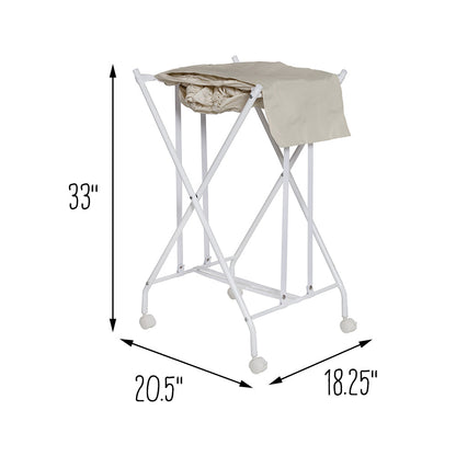 White/Natural No Bend Rolling Bounce Back Hamper