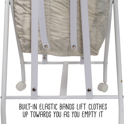 White/Natural No Bend Rolling Bounce Back Hamper