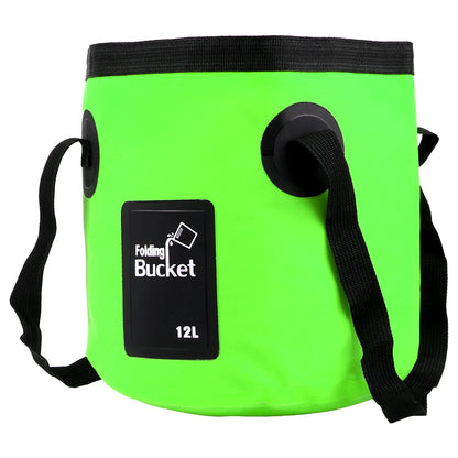12L Folding Bucket Bowl Sink Washing Bag Car Wash Bucket Portable Outdoor Travel Foldable Water Bucket