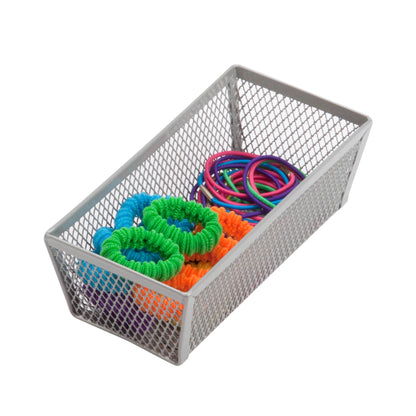 Silver 6" x 3" Wire Mesh Drawer Organizer