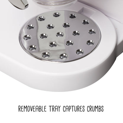 Zevro White Double 17.5 oz. Cereal Dispenser