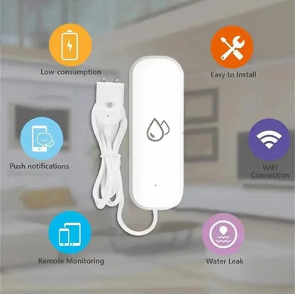 Tuya Smart WIFI Zigbee Water Leakage Sensor Alarm Water Detector Flood Leakage Sensor APP Remote Control Security Alarm System