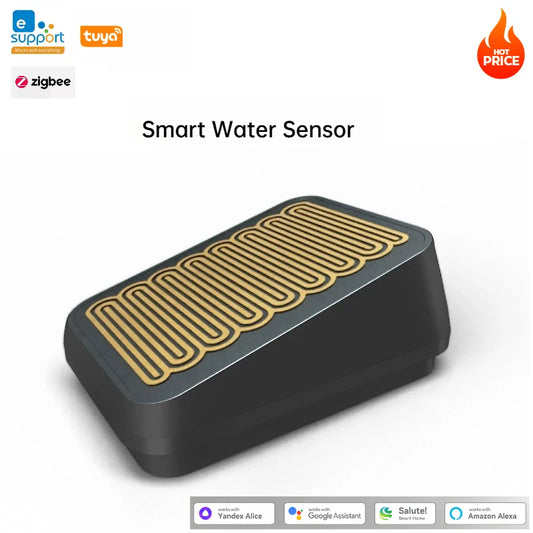 eWelink and Tuya Zigbee Rain Sensor Wireless Outdoor Rain Detection IP66 Water Leak Sensor Linkage Control APP Supported