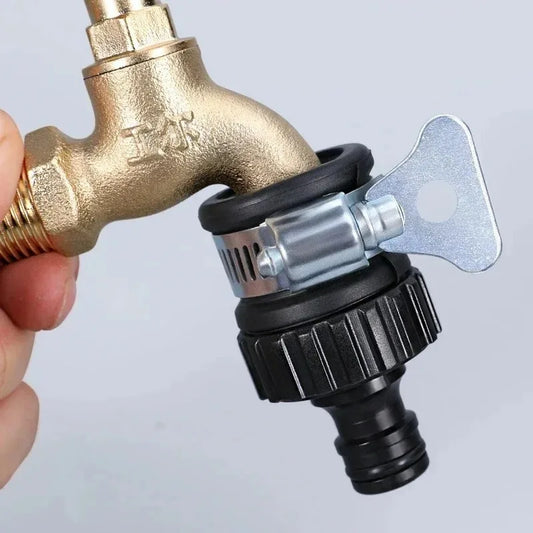 Faucet Adapter 12-24mm Plastic Hose Fitting Quick Connect Fitting Faucet for Garden Irrigation Car Wash  Faucet Accessories