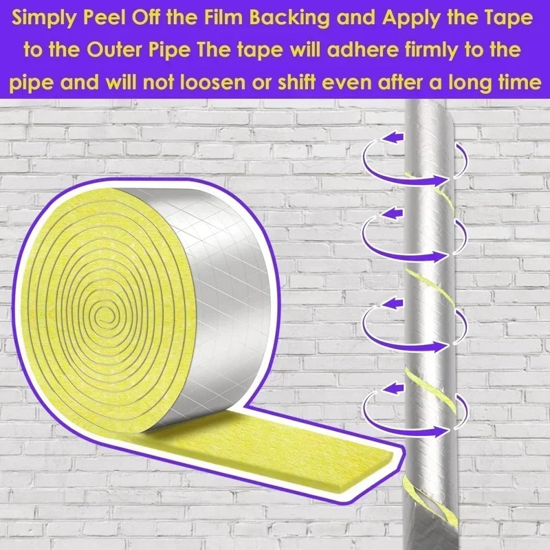 Aluminum foil Pipes Insulation Wrap Tapes Acoustic insulation wool felt strip Outdoor pipe insulation Ceramic Water Pipe Wrap
