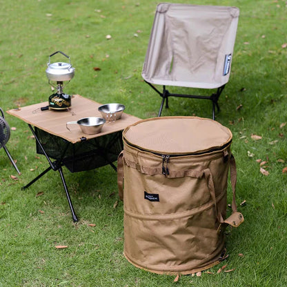 Black/Brown/Army green/Camo optional spring storage bag Large capacity wear-resistant storage bucket with storage buckle