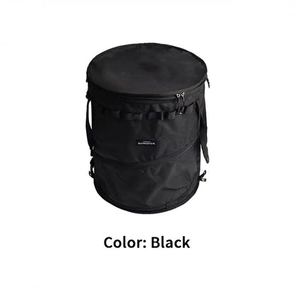 Black/Brown/Army green/Camo optional spring storage bag Large capacity wear-resistant storage bucket with storage buckle