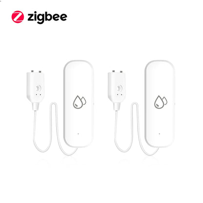 Tuya Smart WIFI Zigbee Water Leakage Sensor Alarm Water Detector Flood Leakage Sensor APP Remote Control Security Alarm System