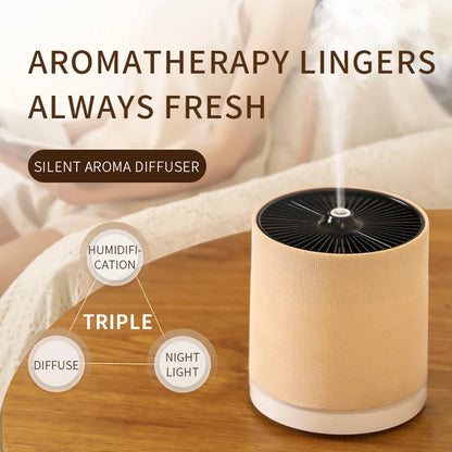 Night Light Aromatherapy Purifier Oil Atomizing Home Bedroom Office Perfume Diffuser Machine Mini Air Fragrance Humidifier