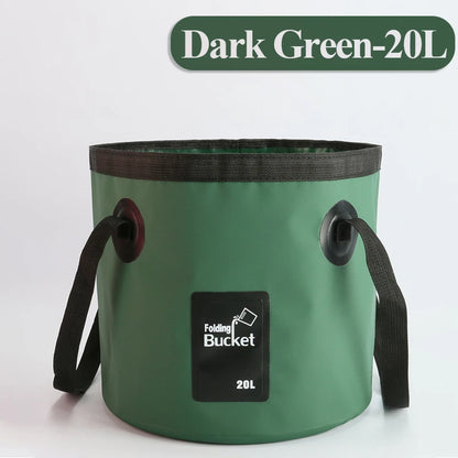 12/20L Portable Folding Bucket, Foldable Fishing Bucket, Camping Water Storage Container Collapsible Outdoor Travel Water Bucket