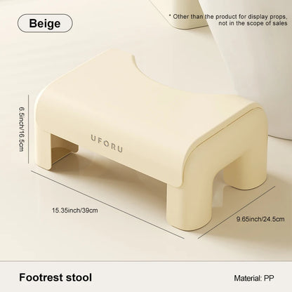 Uforu Toilet Stool Household Footstool Thickeneded Strong Anti-Slip Adult Squat Artifact