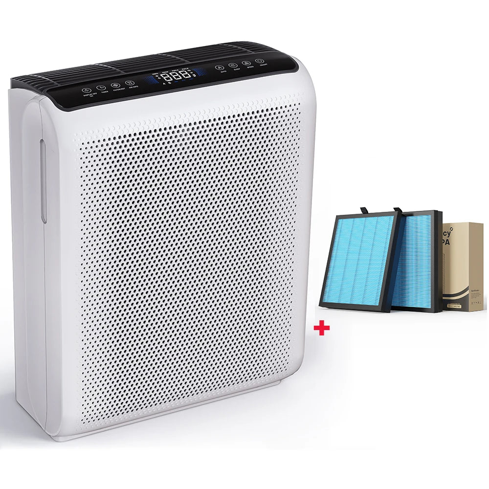 AROEVE Air Purifier 1504 Sq.Ft Touch Control Smart Timer 3 Speed , Washable Filters, for Pet Dander, Pollen, Smoke Bedroom, MK07