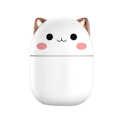Portable 200ml Air Humidifier Cute Kawaii Aroma Diffuser With Night Light Cool Mist For Bedroom Home Car Purifier Humificador