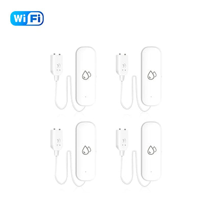 Tuya Smart WIFI Zigbee Water Leakage Sensor Alarm Water Detector Flood Leakage Sensor APP Remote Control Security Alarm System