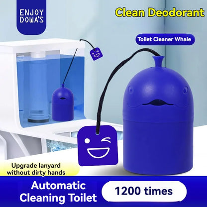 1 Bottle Automatic Toilet Cleaner "Toilet Whale" with Portable Design, 200G Gel, Slow-Release Cleaning